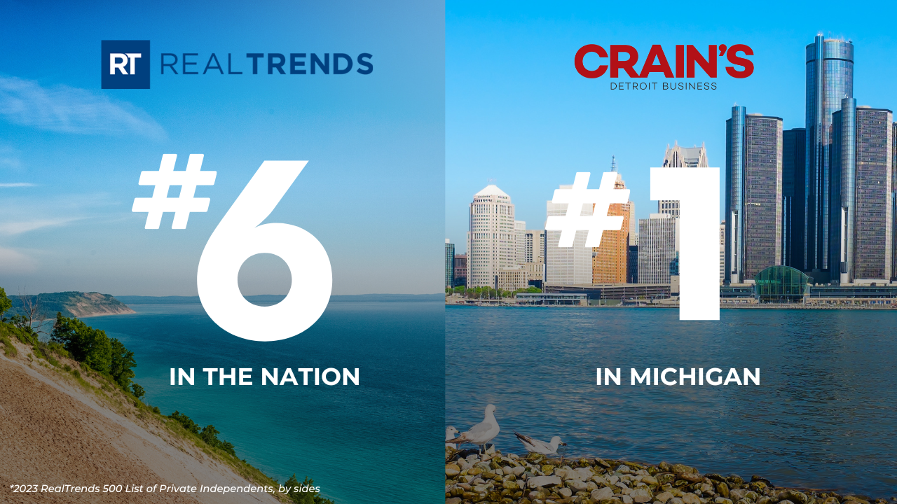 Real Estate One Family of Companies Dominates with Top Rankings from Crain’s Detroit and RealTrends