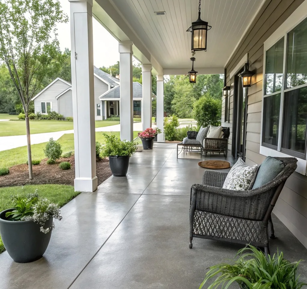 Stain a Concrete Porch for a Fresh, Updated Look