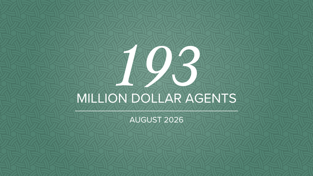 August 2026 Million Dollar Agents